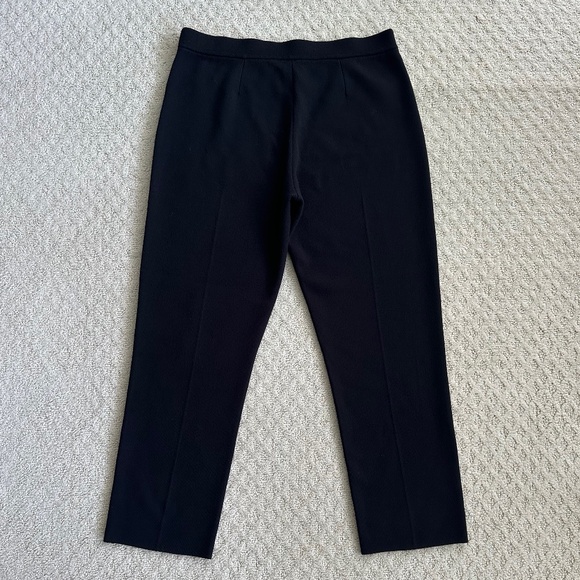 Theory Treeca Pull-On Wool Blend Knit Pants Black 8 Cropped Ankle Fall Winter - Picture 6 of 10